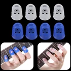 4 шт.компл. силиконовые защитные наконечники для гитары, защитные наконечники для укулеле, гитары S, M, L, музыкальные инструменты для гитары, запчасти, аксессуары