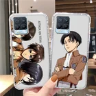 Чехол с аниме атака на титанов для Realme 8 Pro, чехол для OPPO Realme8 7 9i C21 Nazro 20 Q3 Pro GT Neo 5 C11 C20 C15 C12 Clera, чехол