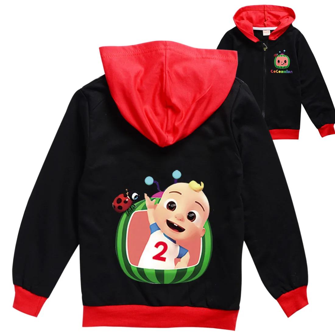 

Most Popular Cartoon Cocomelon JJ Clothes Kids Zipper Jacket Hooded Baby Boy Sweatshirt Children Causal Outwear Teen Sportswear