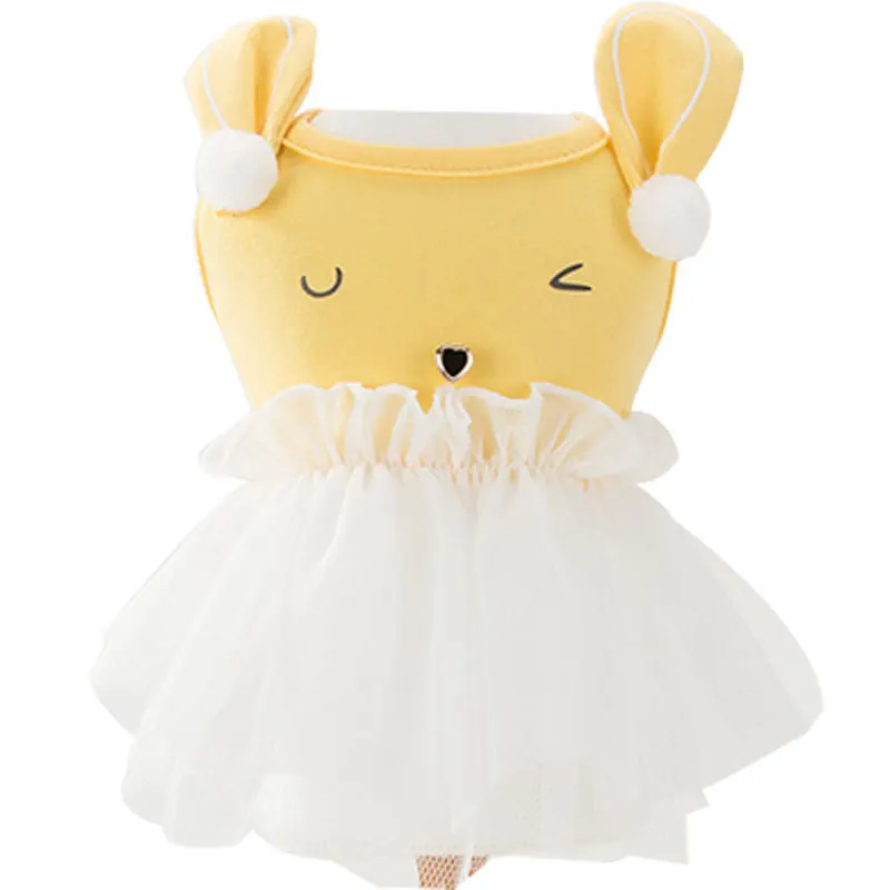 

Dresses for Small Dogs Luxury Spring and Summer Cute Dress Thin Breathable Pet Clothes Net Yarn Knitting Summer Pet Accessories