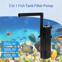 submersible water filter pump low level water eu plug aquarium fish tank oxygen increasing pump turtle tank filter