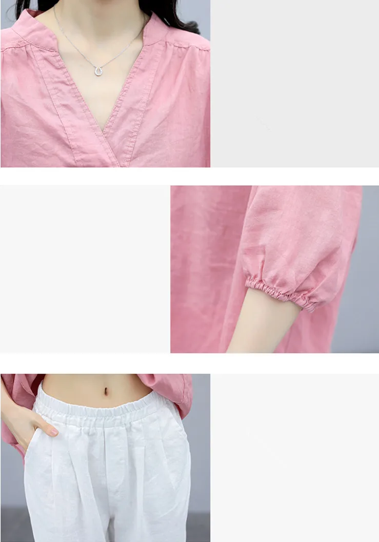 Женский комплект из 2 предметов повседневный топа с V образным вырезом и белых