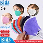 Детская маска FPP2 Kn95 для детей mascarilla ffp2 infantil от 6 до 9 лет ffp2mask для мальчиков и девочек 4-слойные маскариллы для детей ffp 2