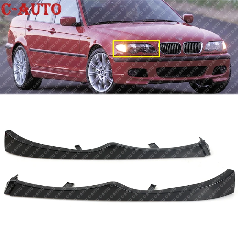 

Car Front Under Headlight Molding Cover Trim Fit For BMW E46 330i 330Xi 325i 325Xi 2001 2002 2003 2004 2005 51137043409