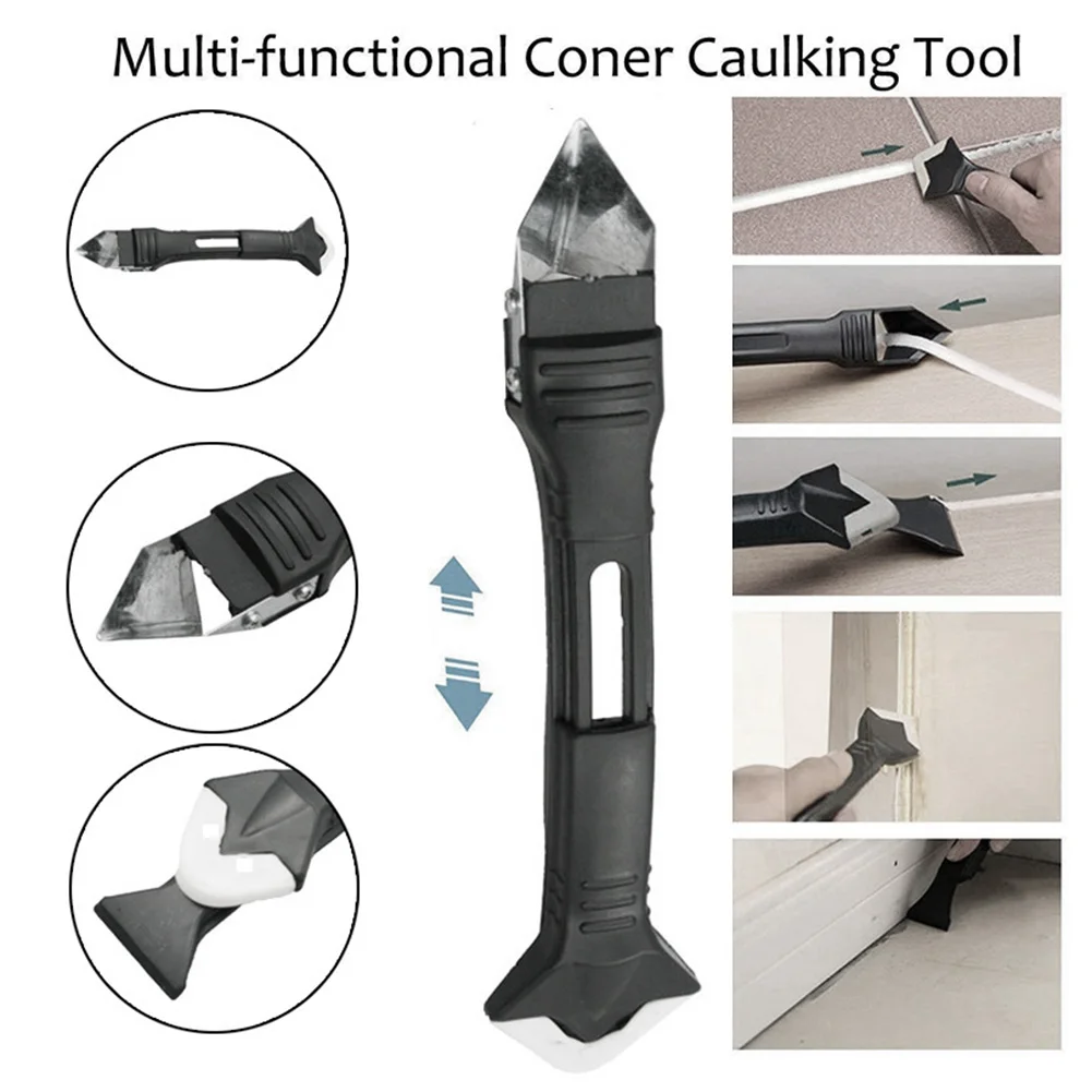 

31 PCS 3 In 1 Silicone Caulking Finishing Sealant Grout Tool Caulk Nozzle Applicator Finisher Sealant Spatula Scraper Kit