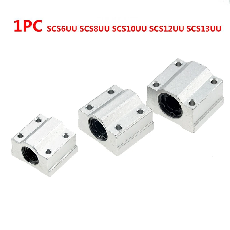 1 шт. SCS6UU SCS8UU SCS10UU SCS12UU SCS13UU Линейный шарикоподшипник блок 6 мм 8 мм 10 мм 12 мм 13 мм для ЧПУ вал стержень части