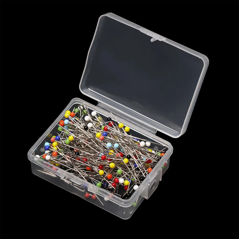 250 PCs-Boxed 2 100/250 шт/коробка карта таки толкающие шпильки пластиковая стеклянная головка из нержавеющей стали с стальной точечной пробковой доской безопасный цветной отпечаток пальца - Цвет: 250 PCs-Boxed 2