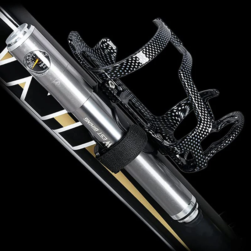 

Alipite BIKING Bicycle Pump Hand Air Pump Hose Pressure Gauge Cycling Tire Inflator Valve Fork Portable Mini Pump Alloy 22