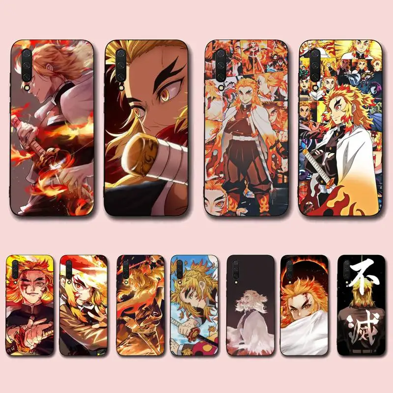 

Kyojuro Rengoku Kimetsu no Yaiba Anime Phone Case for Xiaomi mi 5 6 8 9 10 lite pro SE Mix 2s 3 F1 Max2 3