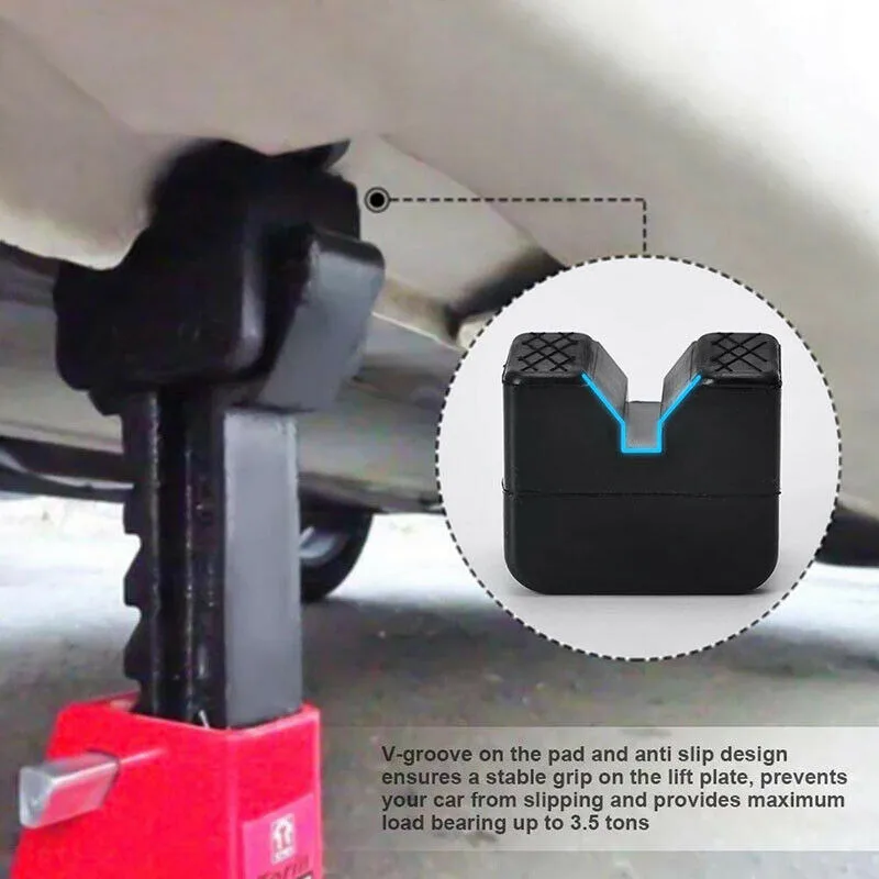 

Rubber Jack Pad Slotted Support 2 Pcs 63*44*50mm Accessory Block Buffer