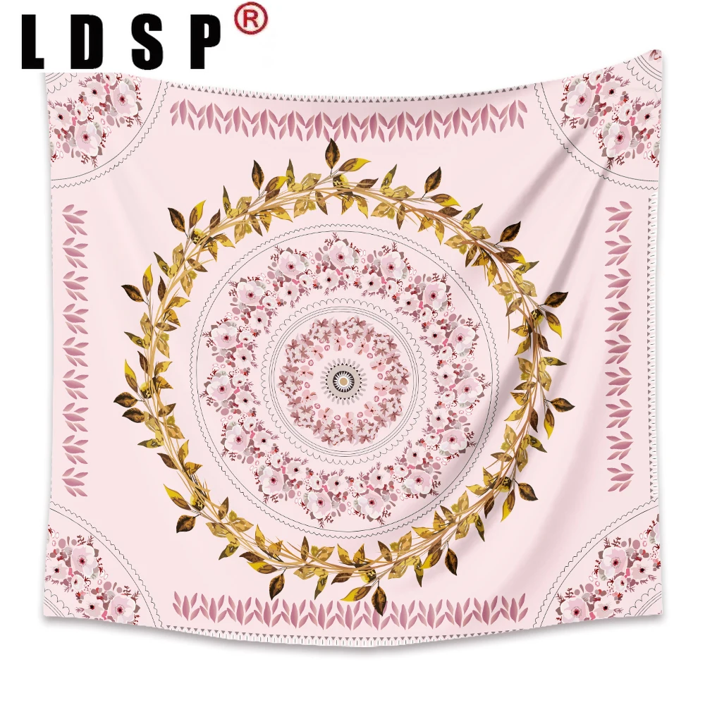 

LDSP Floral Mandala Tapestry Wall Hanging Carpet Beach Towel Background Cloth Blanket Yoga Mats Art Bedroom Dorm Home Decor