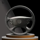 Черный чехол рулевого колеса автомобиля из искусственной кожи для Mercedes Benz E-Class W211 E230 E280 E350 CLS-Class CLS350 CLS500