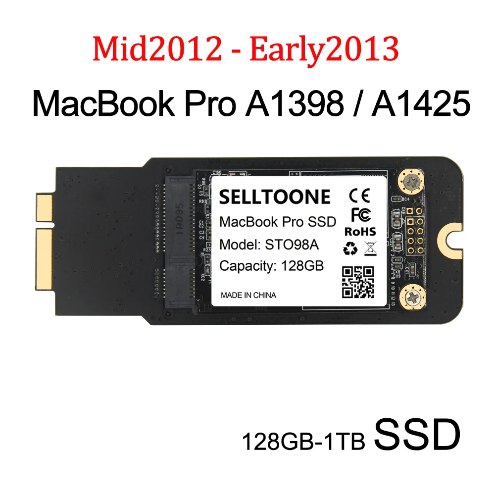 Твердотельный накопитель для Macbook Pro Retina SSD 128 дюйма 512 ГБ 25 Гб 2012 1 ТБ 13 дюймов A1425 15