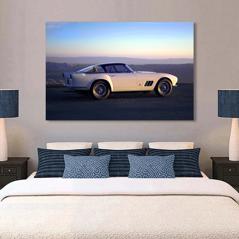 Ferraris 375 MM Coupe Old Retro Classic Vintage Car Wall Art Posters and Prints Modern Canvas Paintings for Living Room Decor | Дом и сад