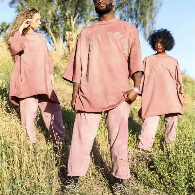 Лучшее качество Kanye West спортивные штаны мужские женские брюки хип-хоп Уличная