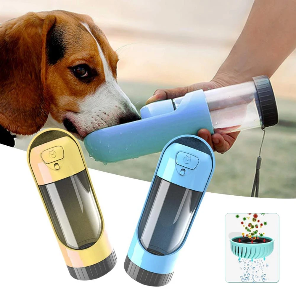 Фильтр для собак, бутылка для воды, дорожная бутылочка для питья, питатель, активированный уголь, маленький, средний, большой, Chiens, диспенсер для воды, аксессуары для собак