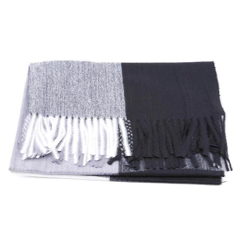 

Autumn Winter Women Fashion Warm Cashmere Shawls Scarves Fashion Elegant Women Plaid Warm Shawl Tassels Thick Cashmere Scarves