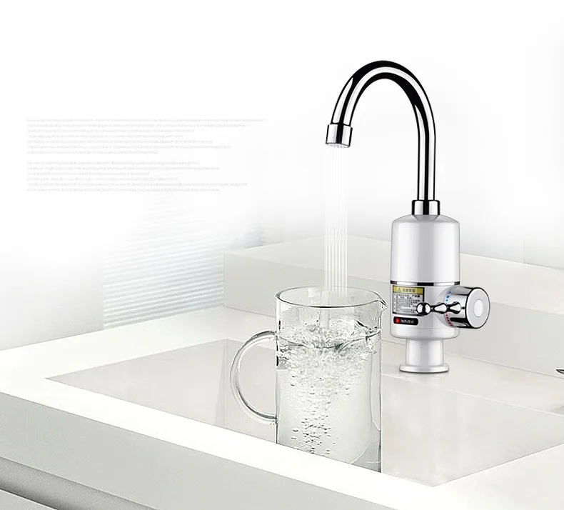 

3000W Tankless Faucet Water Heater Instant Electric Water Heater Tap Kitchen Electric Faucet Instant Hot 3 seconds heating