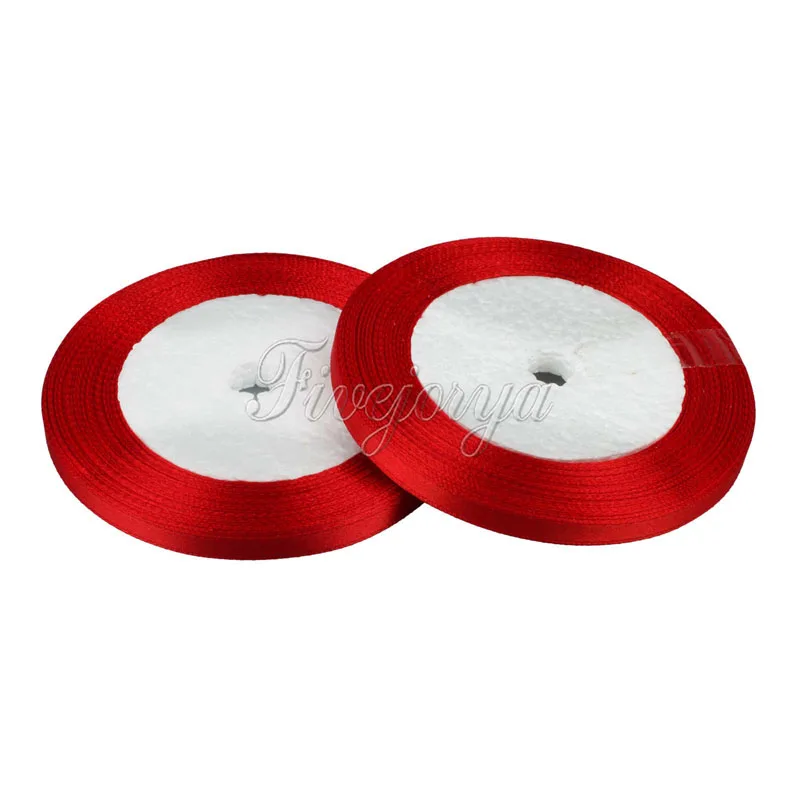 Длинная шелковая атласная лента ширина 6 мм для украшения дома свадьбы упаковки