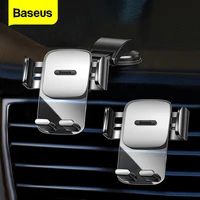 baseus gravity car phone holder air vent clip mount mobile cell stand mount car gps support for iphone13 pro max xiaomi huawei