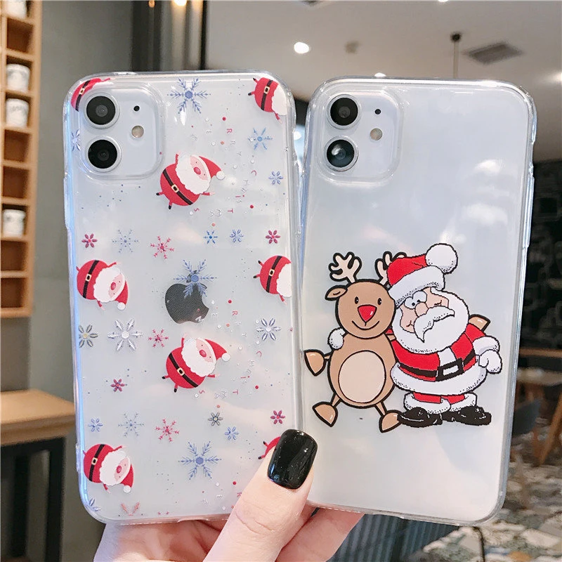 Для iPhone 11 Pro Max чехол Kawaii панда Единорог силиконовый для X XR XS 6 6S 7 8 Plus 5S SE Рождество |