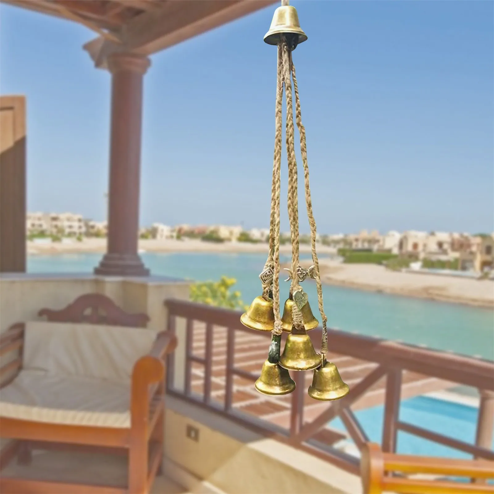 Blessing Bells Evil Spirit Wind Chimes Witch Bell Door Charm Witchcraft Decoration Wall Hanging | Дом и сад