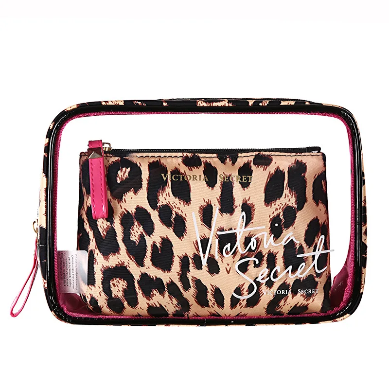 

PVC Transparent Brand Cosmetic Bag Travel Toiletry Bag Set Make-up Organizer Pouch Makeup Case Beautician Vanity Necessaire Trip