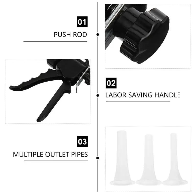 Ручная колбасная машинка трубчатый шприц насадка для наполнителя мяса колбасный