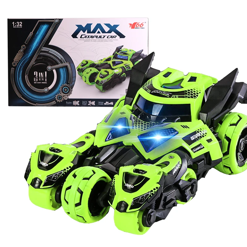 Детский игрушечный автомобиль из сплава 1:32 катапульта эжектор автомобиля литые