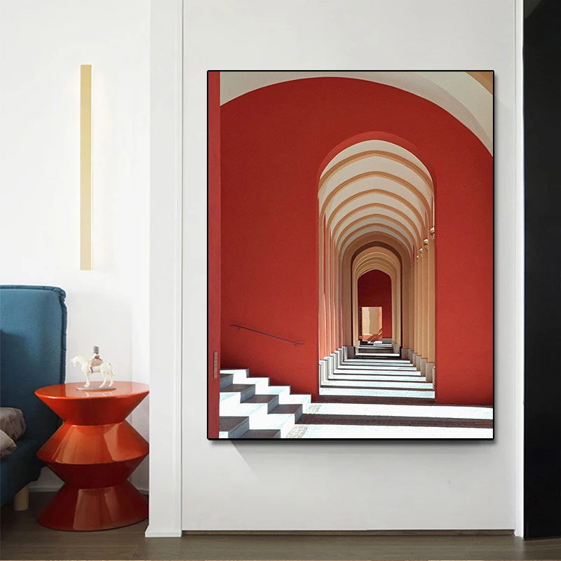 

Classic European Abstract Palace Famous Scenery Art Prints Poster Church Architecture Wall Pictures Canvas Painting Home Decor