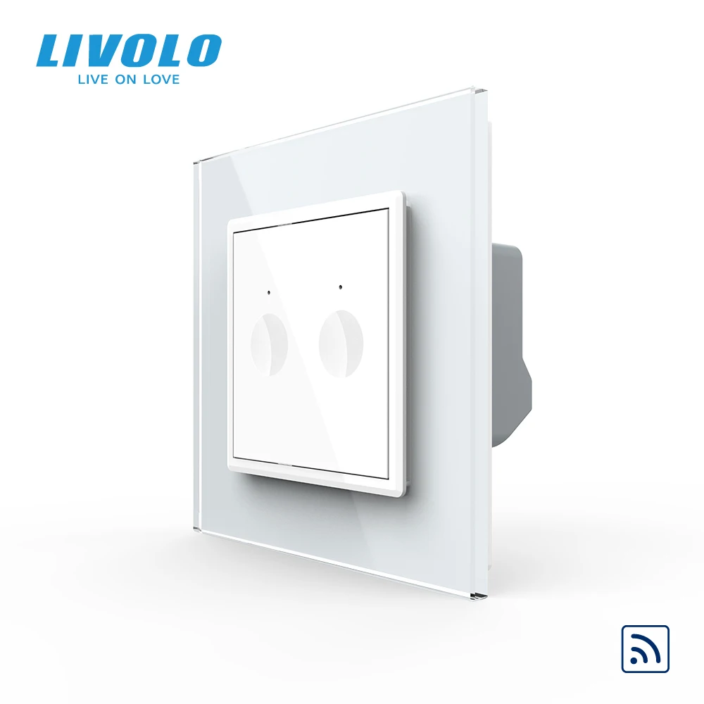 

Настенный сенсорный выключатель Livolo, европейский стандарт, дистанционное Беспроводное управление, AC 220-250,4 цвета на выбор, пластиковый ключ