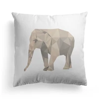 custom gift animal elephant printed indoor decorative sofa backrest piles seat back cushion