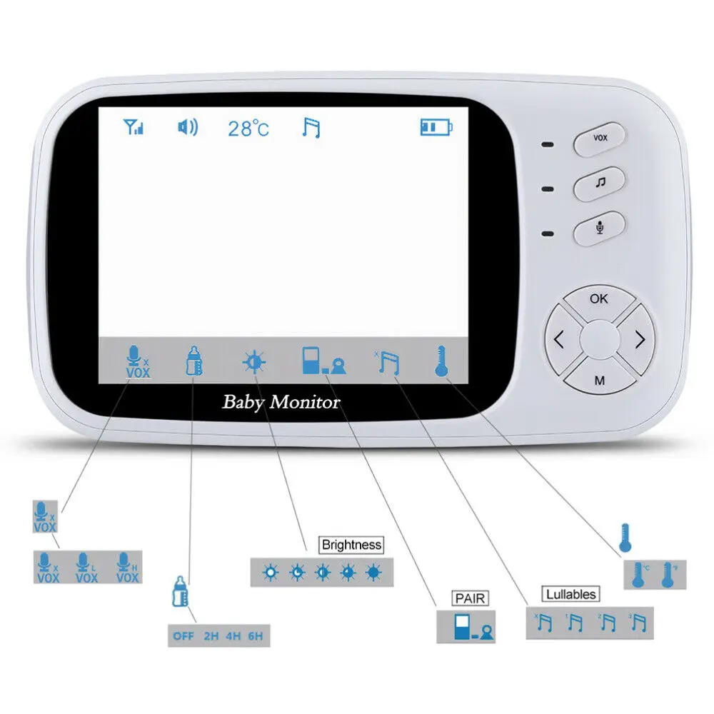 Видеоняни и радионяни Беспроводной видео Няня для Камера домофон 3 5 &quotцифрового