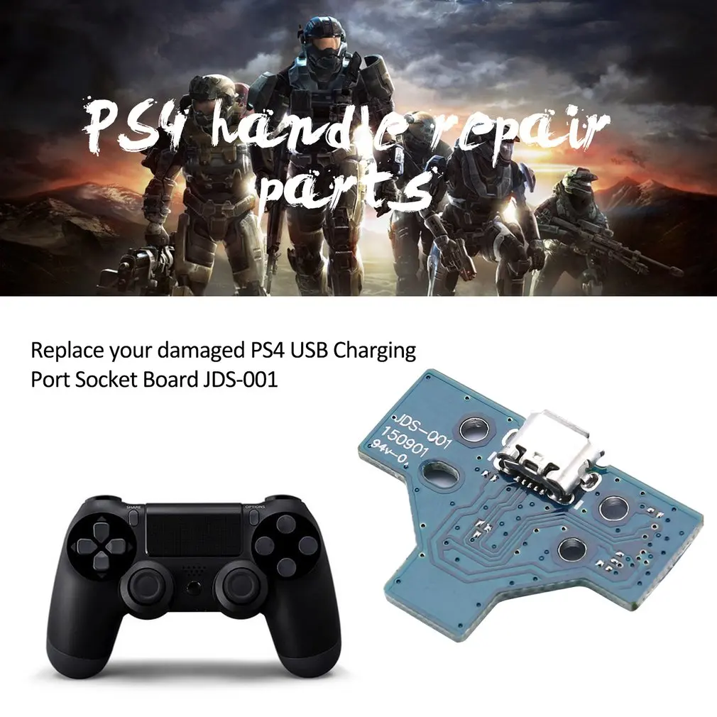 JDS 001 011 030 040 055 usb порт для зарядки гнездовая плата контроллера PS4 Геймпад запчасти