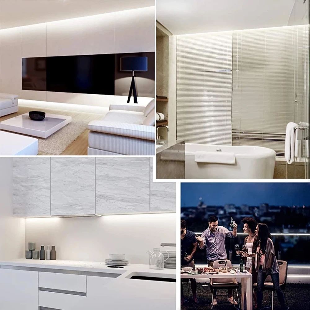 Светодиодная лента COB 12 В 24 мягкая гибкая светодиодная 384 светодиодов/м 5 мм тонкая