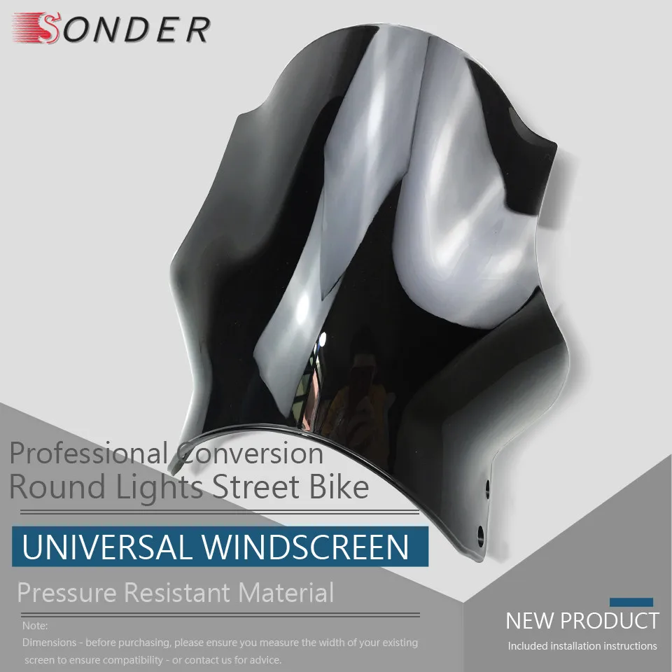 Универсальное лобовое стекло для мотоцикла круглый фонарь уличный велосипед