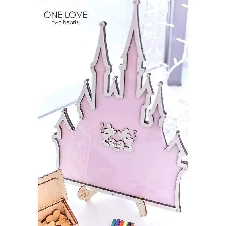 Свадебная Гостевая книга с mouce парой замок Альтернатива|Гостевая подписей| |