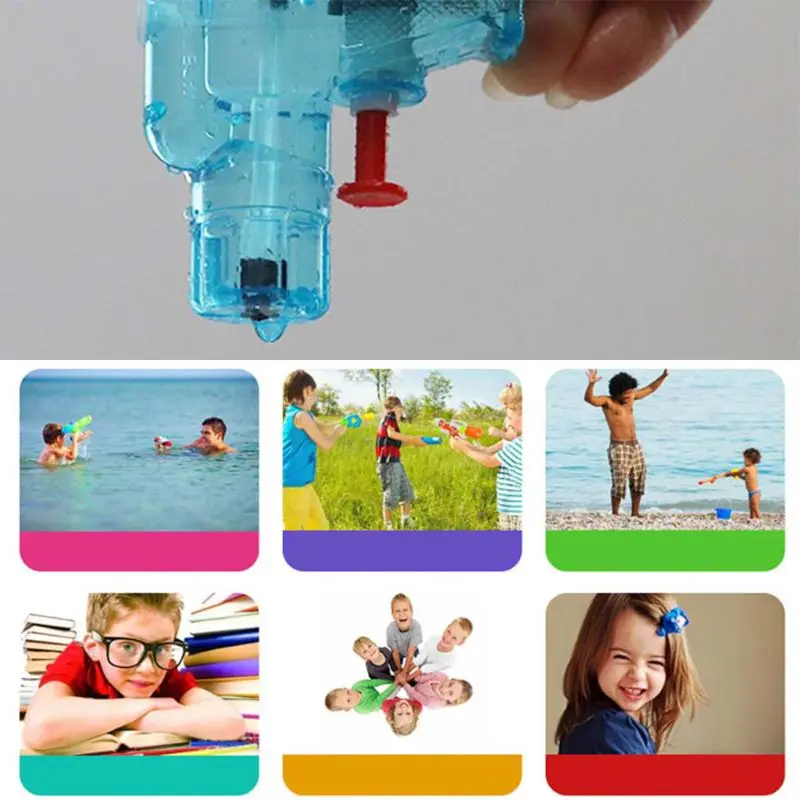 

6Pcs Cute Cartoon Summer Water Toys Kids Squirt Outdoor Beach Sand Pool Party Blaster Toy