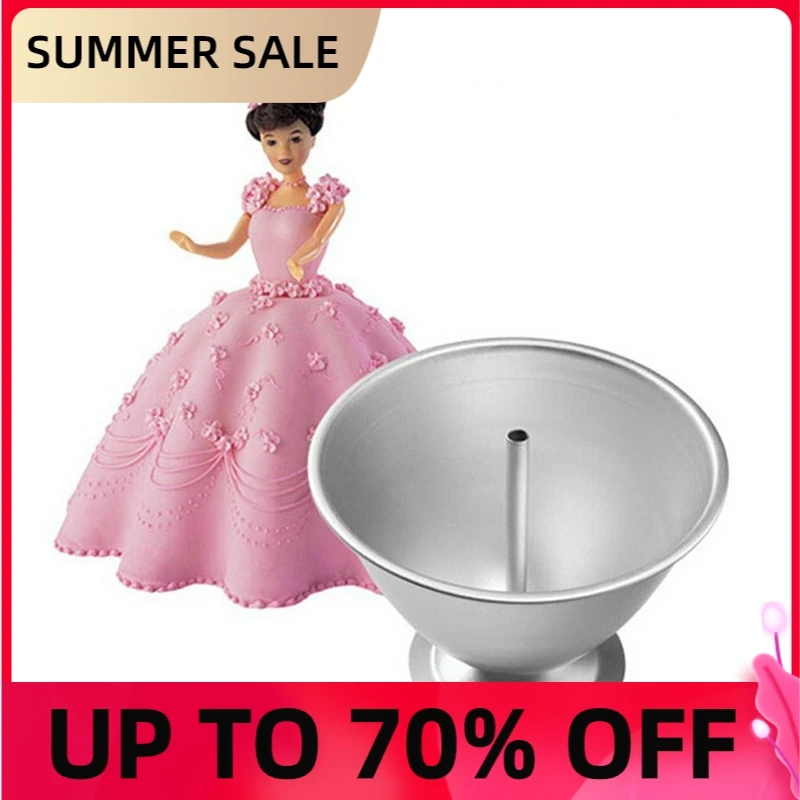 Форма для торта алюминиевая форма W/кукла принцесса юбка девочек выпечки помадка