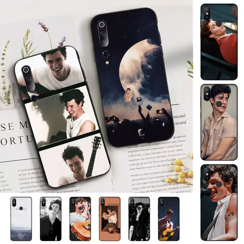 

FHNBLJ Shawn Mendes Phone Case for Xiaomi mi 9 8 10 5 6 lite F1 SE Max 3 2 mix 2s