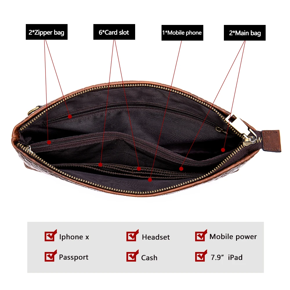 Мужской клатч MVA бумажник на молнии бумажники из натуральной кожи мужской модный