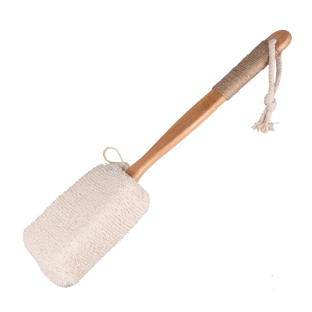 Сухая кожа нескользящий душ портативная очистка спины скруббер длинная ручка