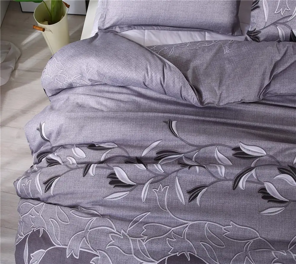 51 3 шт./компл. Европейский вышитые пододеяльник комплект наволочек EU/AU/US Размеры