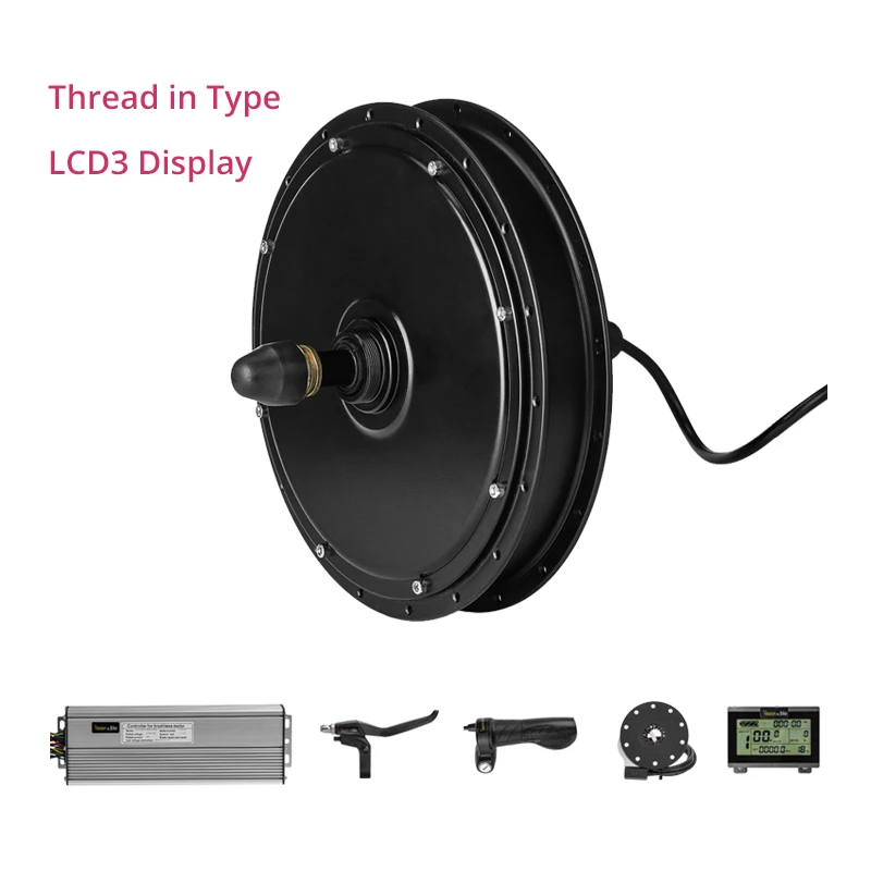 LCD3 Freewheel 48 в 1500 Вт Электродвигатель для велосипеда, бесщеточный мотор для задней ступицы, 1500 Вт, колесо свободного хода/кассета, электрический велосипед 1500 Вт, моторное колесо ступицы - Цвет: LCD3 Freewheel