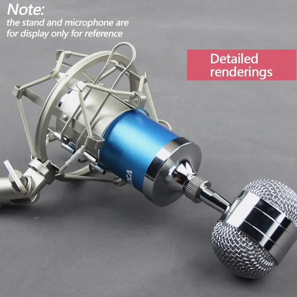 

1 pc Professional Microphone Shock Mount Locking Knob Reduce Clip Studio Mic Noise Condenser Broadcast Recording Spider Hol G7I5