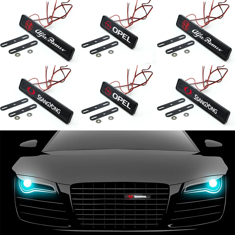 1 шт. автомобильный передний капот радиатор решетка светодиодсветильник ка