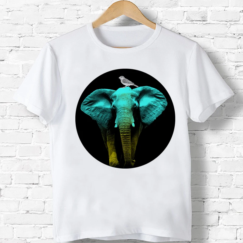 

Friends Elephant Korea Fashion Tshirt Boys/Girls Tops Short Sleeve 3-9 Years Tee Shirt Boys/Girls Summer Top