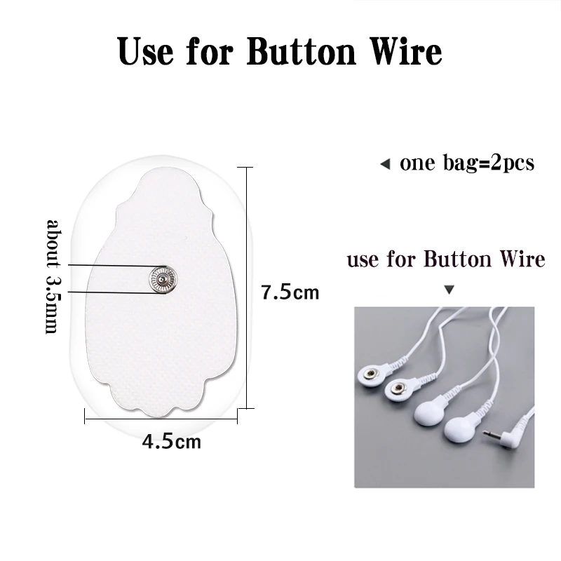50 шт./100 шт. электроды для цифровых десен/EMS машин стимулятор мышц электрический