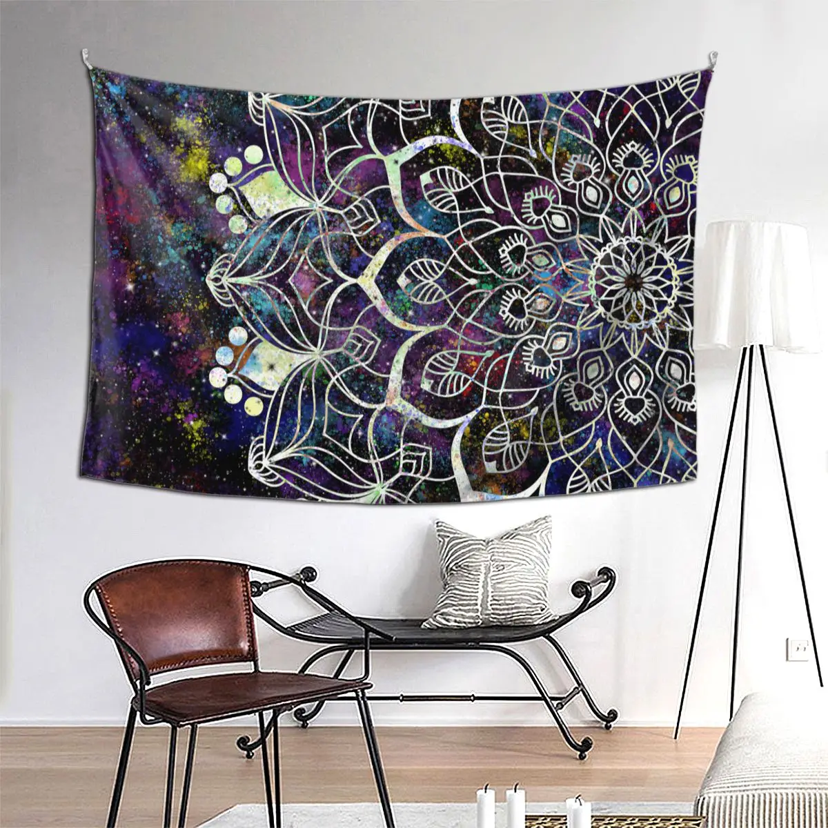 Cosmic Bohemian Mandala Tapestry Hippie Polyester Wall Hanging Boho Decor Curtain Retro Tapestries 95x73cm | Дом и сад
