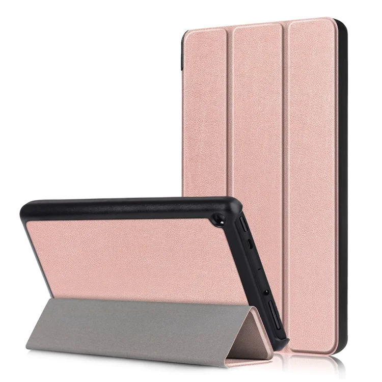 RoseGold Чехол для планшета Amazon Fire 7 9th Gen, ультратонкий легкий защитный чехол-книжка из искусственной кожи - Цвет: RoseGold